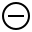 Subtract icon circled